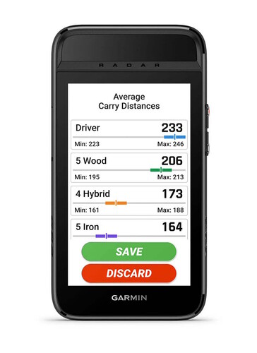Slaglängder kan sparas för olika klubbor