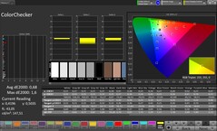 Intern display: ColorChecker (Profil: Professionell, Målfärgrymd: sRGB)-