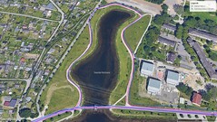 GNSS-testtur: runt sjön
