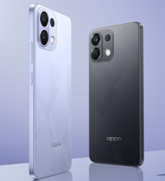 Oppo K13 finns i färgerna icy purple och prism black (Bildkälla: Oppo)