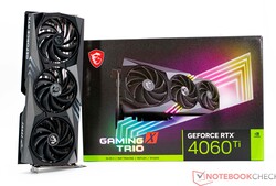 MSI GeForce RTX 4060 Ti Gaming X Trio 8G recension: testprov tillhandahållet av Nvidia Tyskland