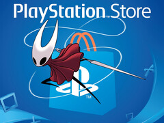 Hornet från Silksong med PlayStation Store-logotypen (Bildkälla: Team Cherry, Sony PlayStation med ändringar)
