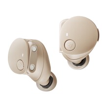 Hörlurarna finns också i en numera vanlig beige färg (Image courtesy: Audio Technica)