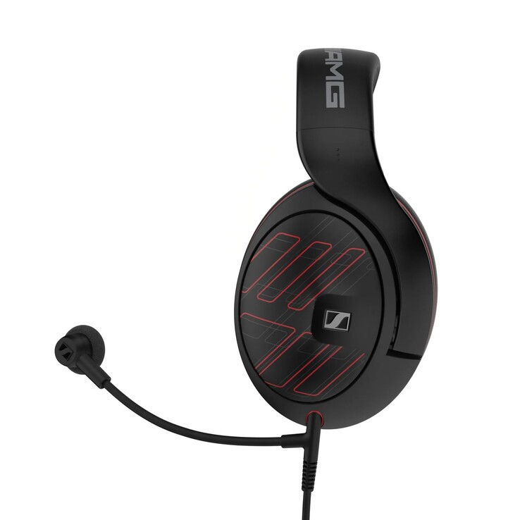 Sennheiser HD 620S Mercedes-AMG Edition har en inbyggd HD 500-mikrofon med svängarm.