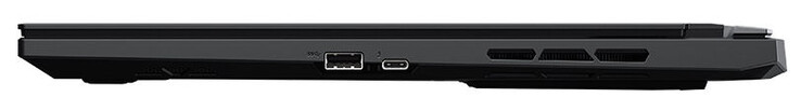 Höger sida: USB 3.2 Gen 2 (USB-A), Thunderbolt 4 (USB-C; Power Delivery, DisplayPort)