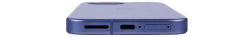 Botten: högtalare, USB, mikrofon, SIM