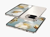 Google Pixel 10 Pro Fold sägs ha ett tunnare gångjärn. (Bildkälla: @OnLeaks / Android Headlines)
