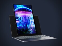 Lenovo har utvecklat en bärbar dator med en skärm som kan roteras till porträttläge. (Bildkälla: Evan Blass, redigerad)