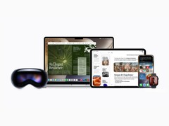 Konstnärlig rendering som visar Siri AI på olika enheter.
