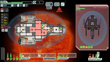 Bild: En skärmdump från spelet FTL: Faster Than Light.