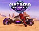 Metroid Prime 4: Beyond-bannern visar Samus Aran på cykel (Bildkälla: Nintendo of America YouTube med redigeringar)