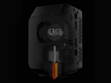 Skrivaren använder ett munstycke av härdat stål för att minimera slitaget (Bildkälla: Anycubic)