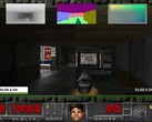 En jämförelse sida vid sida av Doom med och utan DLSS 5 implementerat