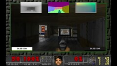 En jämförelse sida vid sida av Doom med och utan DLSS 5 implementerat