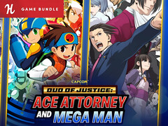 Duo av rättvisa: Ace Attorney och Mega Man Humble bundle deal banner (Bildkälla: Humble Bundle med redigeringar)