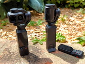 DJI Osmo Pocket 4P bredvid Insta360 Luna Ultra