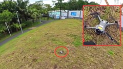 Upptäcktes av en slump i en park av en mountainbikecyklist: DJI Mini 5 Pro, som nu förväntas lanseras redan i augusti. (Bildkälla: Mauro Tandoi, redigerad)