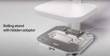 LG Smart Monitor Swing döljer strömadaptern på ett smart sätt. (Bildkälla: LG)