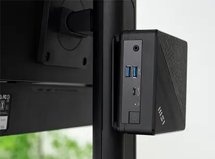MSI Cubi 5 1M kan monteras bakom en bildskärm.