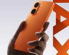 Turbo 5 Max kommer att erbjudas i iPhone 17 Pro-liknande orange färg. På bilden: en kampanjbild som visar baksidan av Sunshine Orange-modellen. (Bildkälla: Redmi)