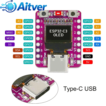 Pinout för litet ESP32-C3-utvecklingskort