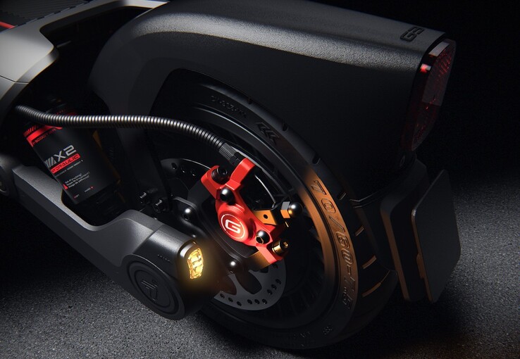 Elskotern Segway Max G3 Plus har självläkande däck, skivbromsar med antispinnsystem och ett bakljus.
