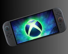 Xbox-logotypen visas på en Switch 2-konsol (Bildkälla: Nintendo of America, Microsoft Xbox Gaming med redigeringar)