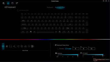 RGB-tangentbordsbelysningseffekter per tangent