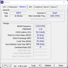 CPU-Z-minne