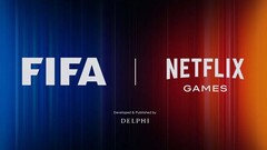 Den officiella logotypen för FIFA World Cup 2026 och Netflix. (Bildkälla: Netflix)