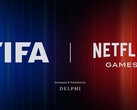 Den officiella logotypen för FIFA World Cup 2026 och Netflix. (Bildkälla: Netflix)