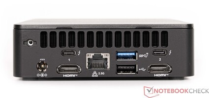 Tillbaka: Strömport, 2x USB 4 (typ C), 1x USB 3.2, 1x USB 2.0, 2,5G LAN, 2x HDMI 2.1