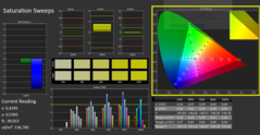 CalMan ColorChecker Saturation Sweeps (kalibrerade)