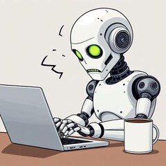 Artificiell intelligens står nu för drygt hälften av allt skrivet innehåll på internet. (Bildkälla: DeepAI Image Generator)