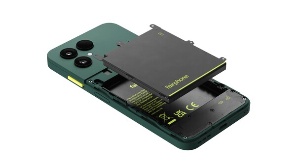 Fairphone 6 Plus har 12 delar som användaren själv kan byta ut, däribland ett utbytbart batteri.
