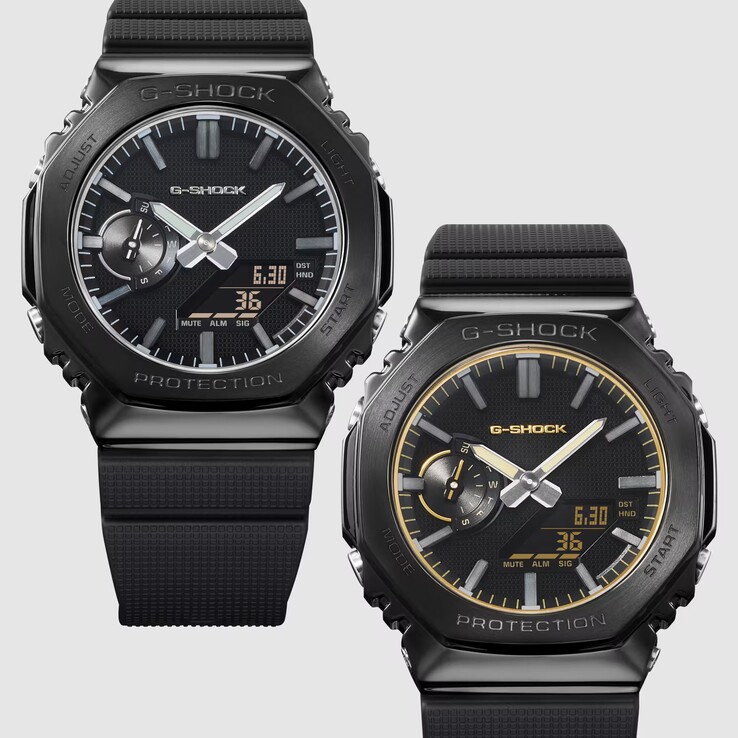 G-Shock GM-2100LXB-1A (till vänster) och GM-2100LXB-1A9 (till höger)