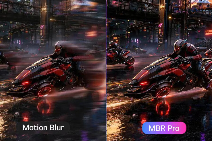 Motion Blur Reduction Pro är utvecklat för att göra snabbrörliga objekt skarpare och lättare att följa under spelets gång.