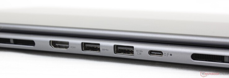 Baksida: HDMI, 2x USB-A 3.2 Gen. 1, Thunderbolt 4 med DisplayPort + Power Delivery
