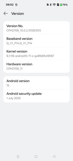 OnePlus Nord 5 programvara