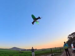 En bild av Peregreen 3 som flyger (Bildkälla: Mike Bell; beskuren skärmdump)