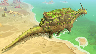 En bild som visar Onbu i The Wandering Village.