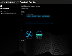 Erazer kontrollcenter