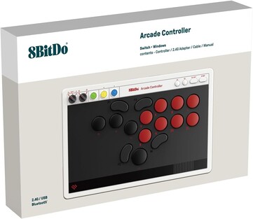 8BitDo Arcade Controller för Switch och Windows har fyra anpassningsbara knappar. (Bildkälla: 8BitDo)