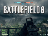 Battlefield 6 Open Beta startade den 7 augusti och framåt (för spelare med tidig tillgång). På bilden - Battlefield 6:s text/logotyp överlagrad på en skärmdump från spelet. (Bildkälla: Battlefield/Notebookcheck - Redigerad)