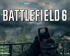 Battlefield 6 Open Beta startade den 7 augusti och framåt (för spelare med tidig tillgång). På bilden - Battlefield 6:s text/logotyp överlagrad på en skärmdump från spelet. (Bildkälla: Battlefield/Notebookcheck - Redigerad)
