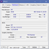 CPU-Z Moderkort