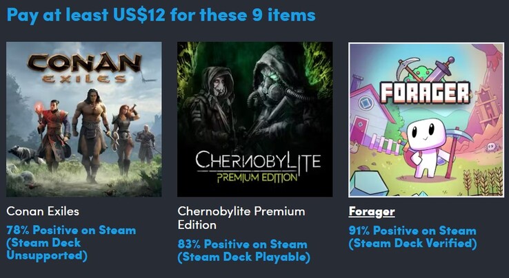Dekorativ bild. Om du betalar $12 får du alla 9 spelen (Bildkälla: Humble Bundle)
