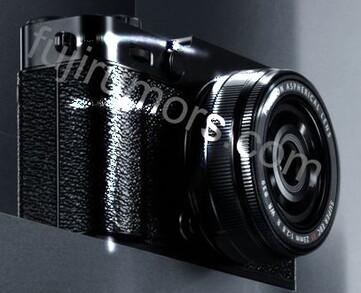 Fujifilm X-E5 i svart. (Bildkälla: Fuji Rumors) 