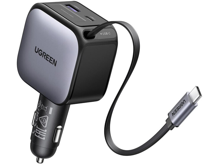 Ugreen 90W utdragbar billaddare. (Bildkälla: Ugreen)