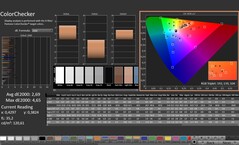 CalMAN: ColorChecker (efter kalibrering)